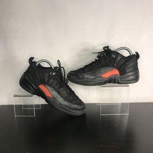 Nike Air Jordan 12 Retro Low Sneakers Black Red 308305-003 Size 5.5y / Women’s 7